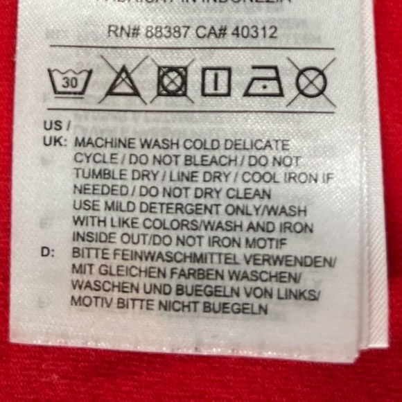 ADIDAS x Danielle Cathari Collaboration Red Long Sleeve Jersey Sz Small Blocore - Picture 8 of 10